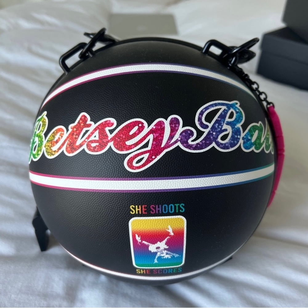Betsy Johnson Basketball crossbody like new